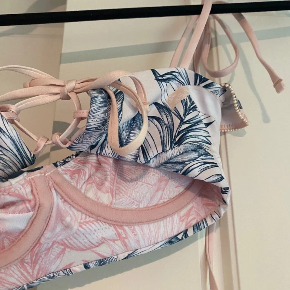 Agua by Agua Bendita Pink and Blue Bikini top - Picture 4 of 8